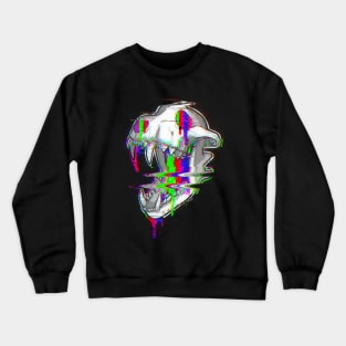 Glitch Wolf Crewneck Sweatshirt